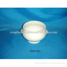 White Fine Porcelain Lion-headed Bowl
